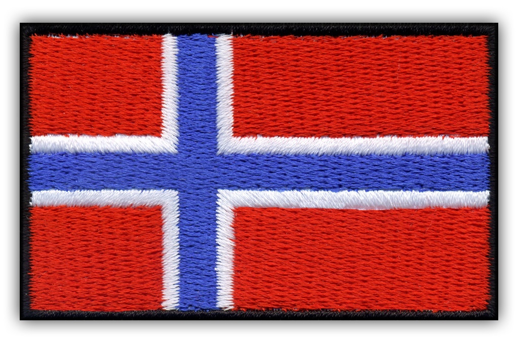 

Naszywka Norwegia Flaga Norwegii 3,5x5,5 cm Haft