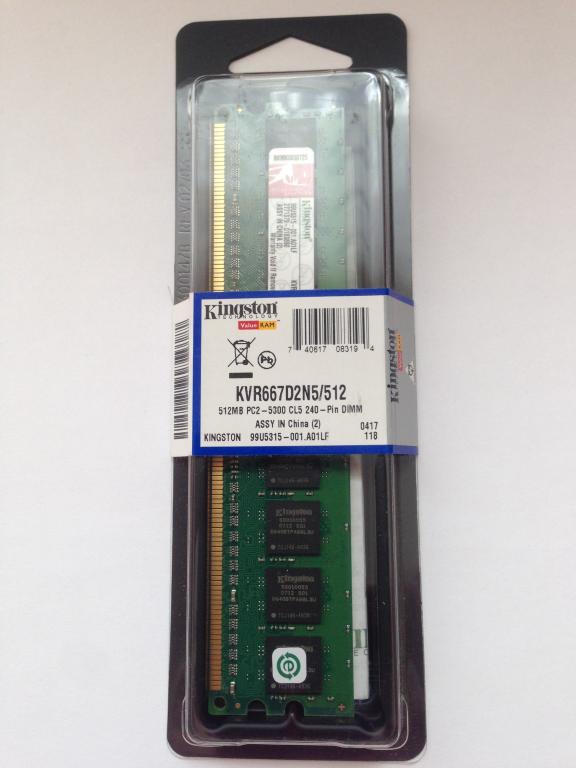 

Nowy Kingston DDR2 512MB 667MHz PC2 5300U CL5
