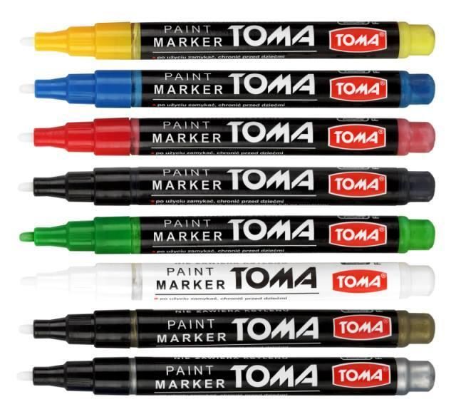 Marker olejowy olejny TOMA TO-441 kolor CZERWONY Marka Toma