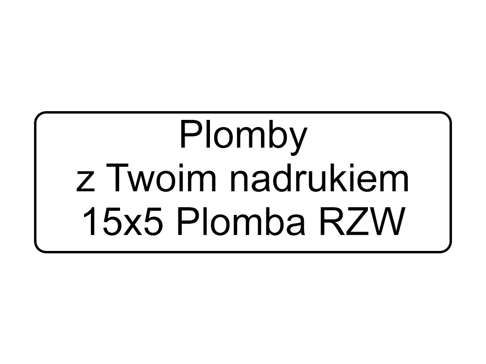 

Plomby Gwarancyjne Stickery 15x5 Folia Rzw