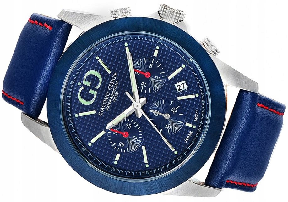 Pánské Hodinky Giacomo Design GD04002 Chrono Modré