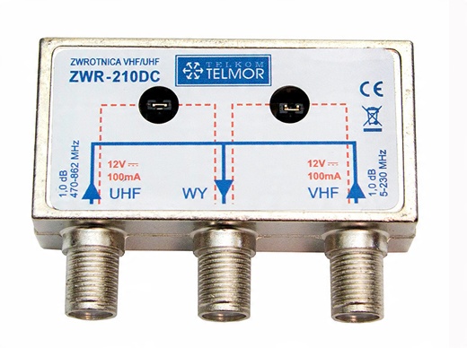 

Zwrotnica/sumator Telmor ZWR-210DC Vhf/uhf