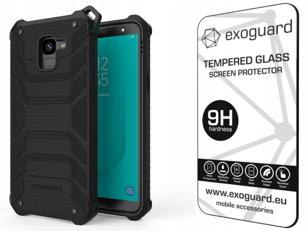 

Exoguard Etui Case+szkło Samsung Galaxy J6 2018