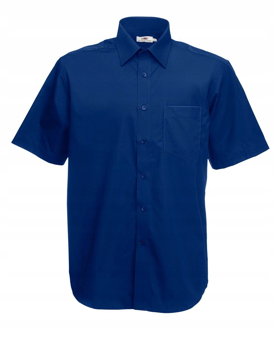 

Men Poplin Short Sleeve Shirt Navy S