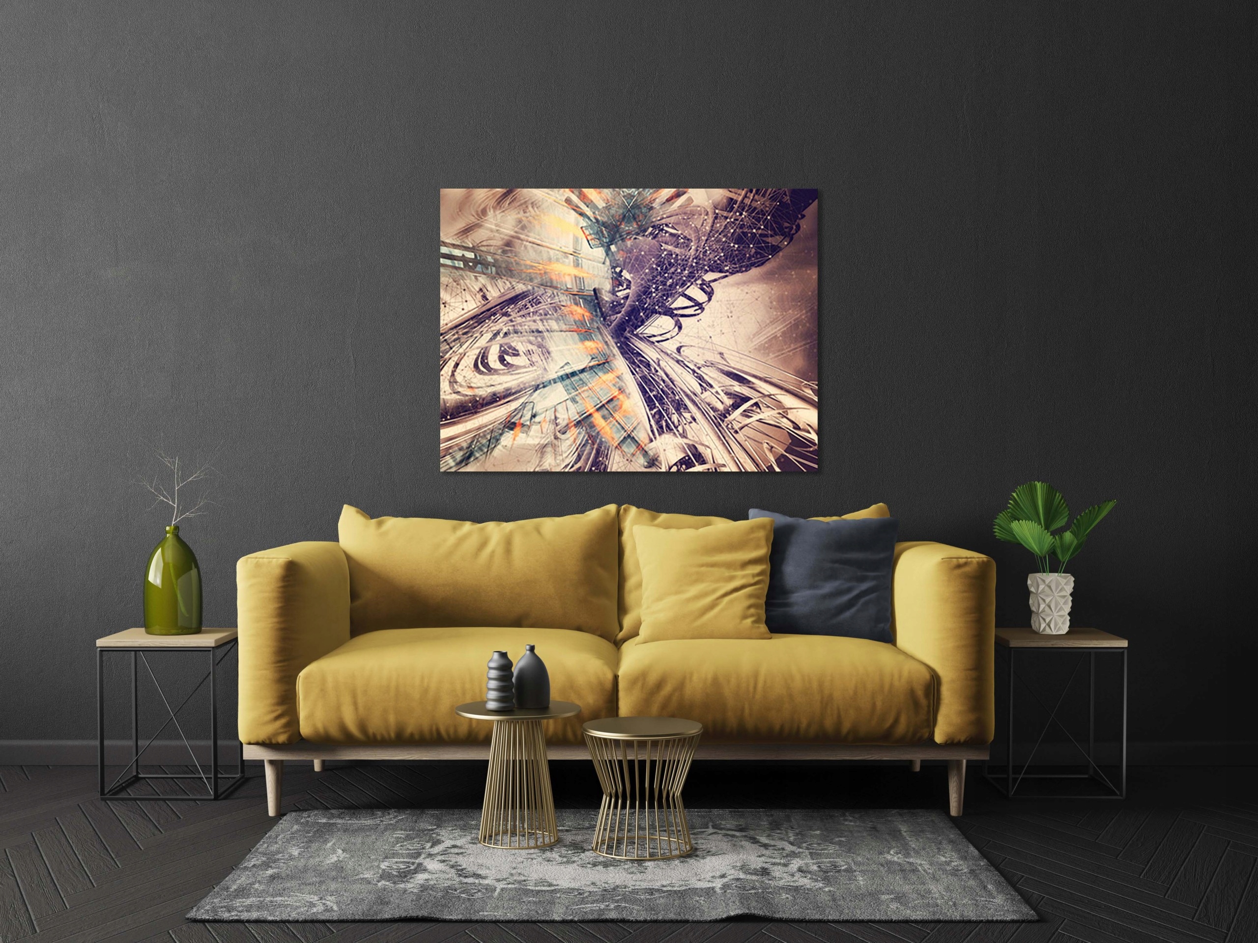 OBRAZ na płótnie ABSTRAKCJA 204152445 120x80 WZORY Marka inna