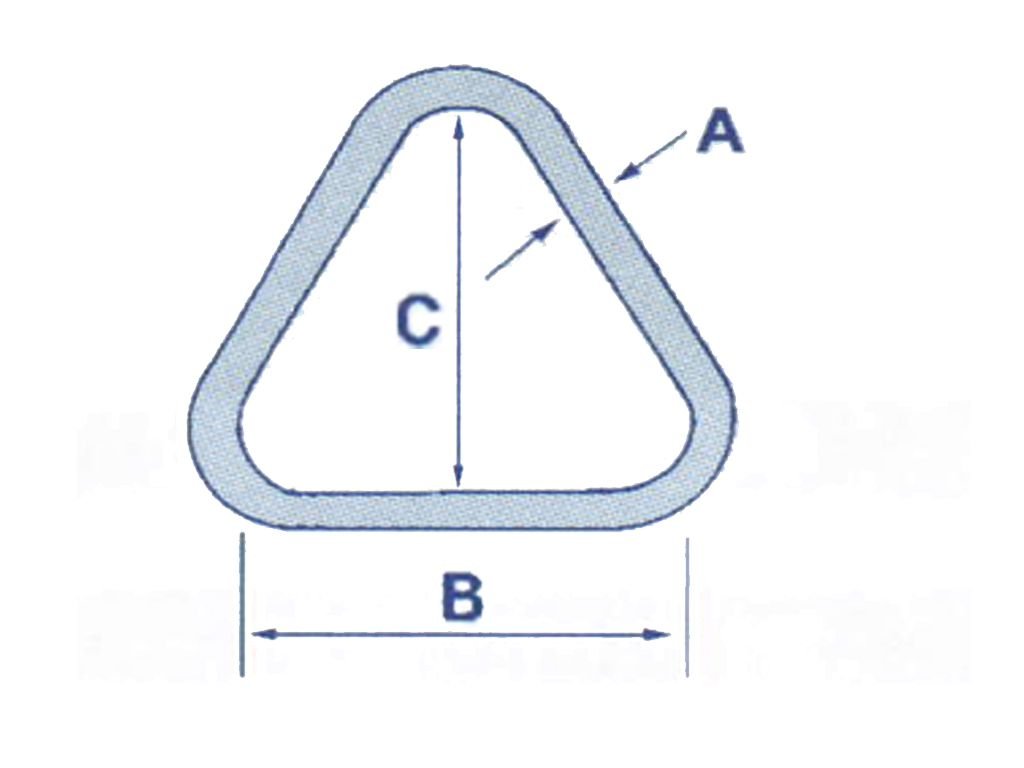 UCHWYT TRÓJKĄT NA TAŚMĘ RELINGOWĄ PAS BALASTOWY A4 Model TRÓJKĄT 6X50mm