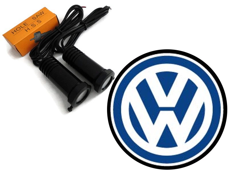 Светодиодные приветственные огни VW 3D логотип супер сильный 2X7W