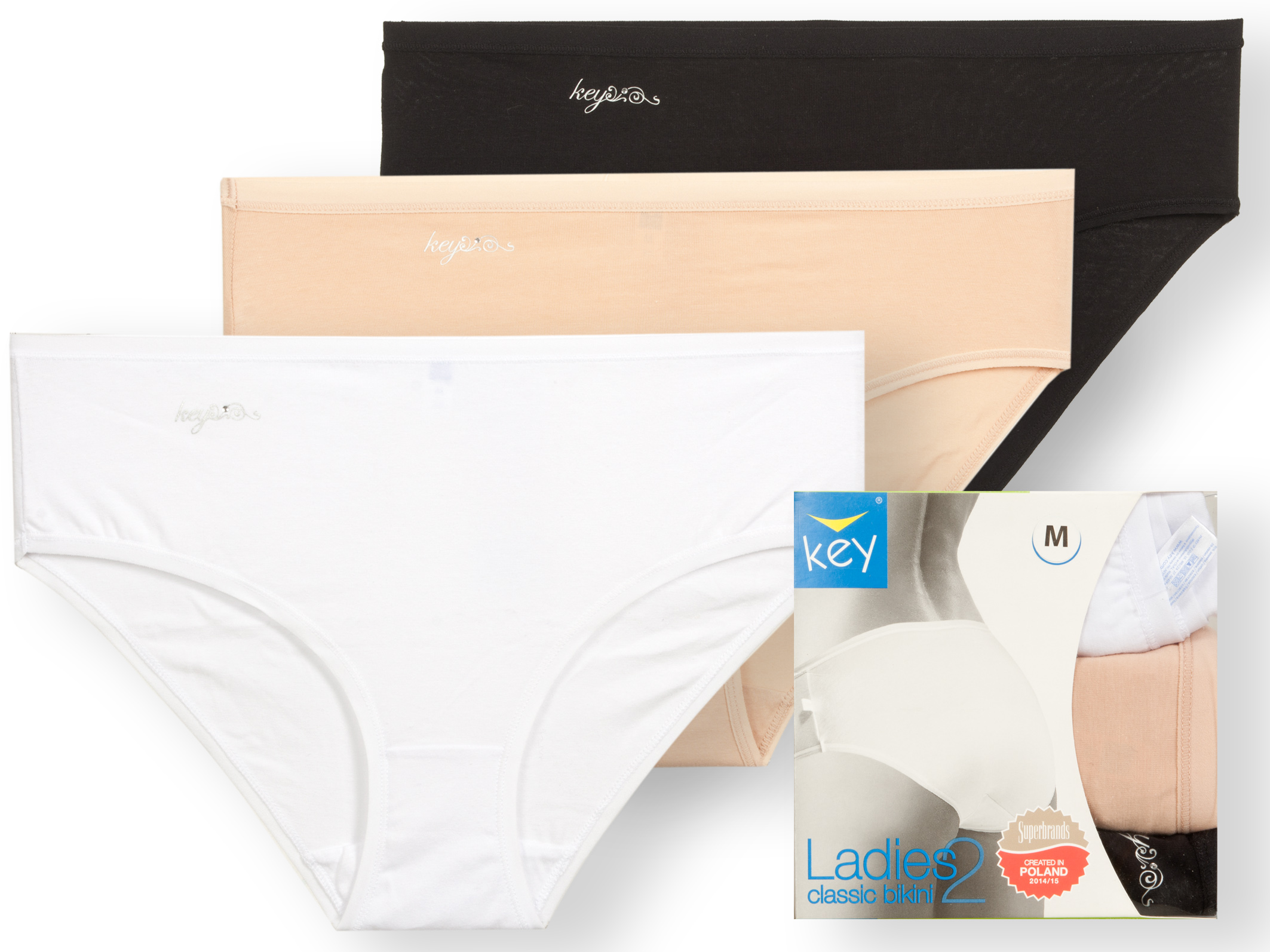 

Key LPC010 Figi Classic 3 szt białe/czarne/beż XXL