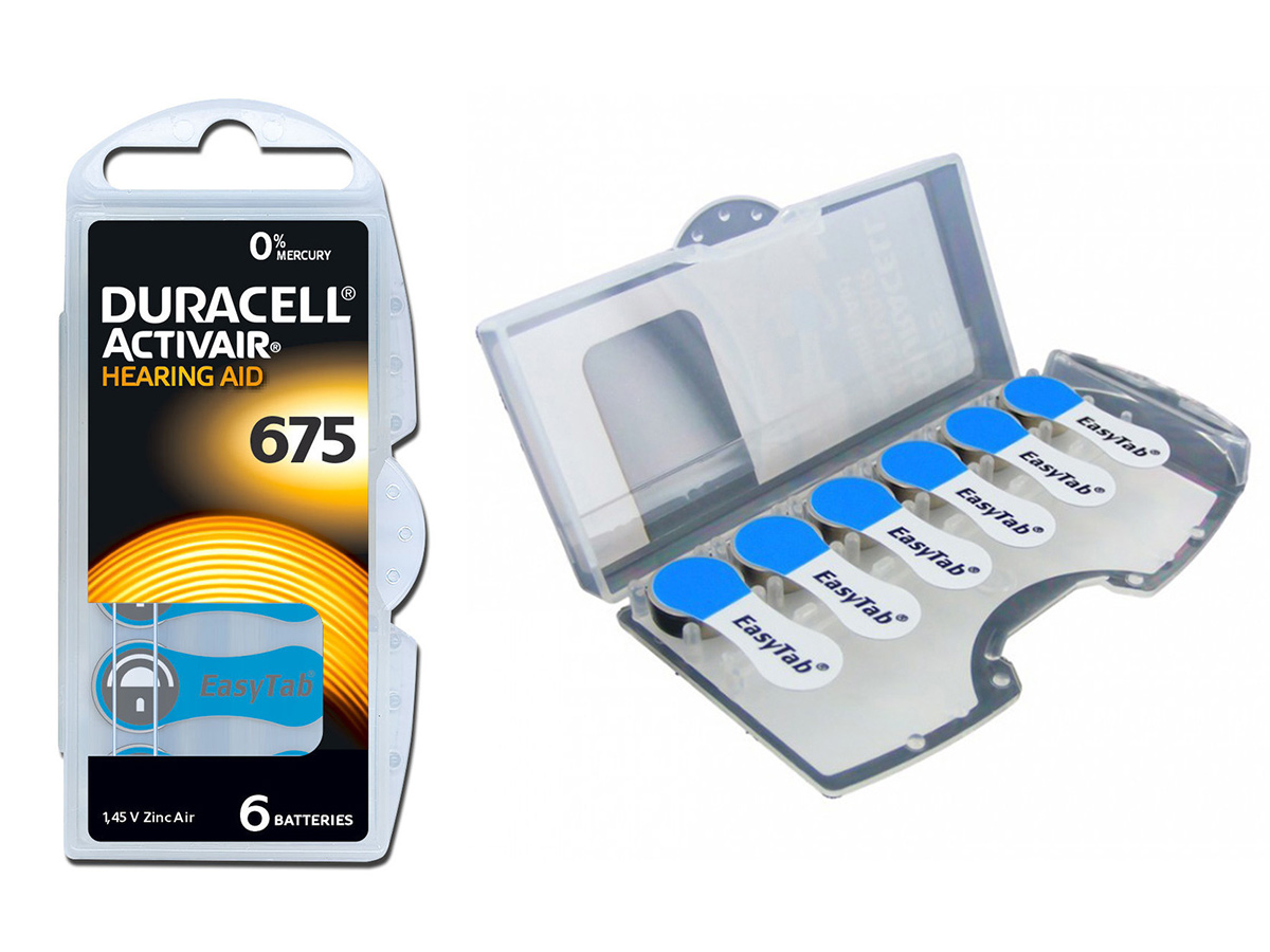 

Duracell 6szt Baterie Słuchowe 675 PR44 Activa 900