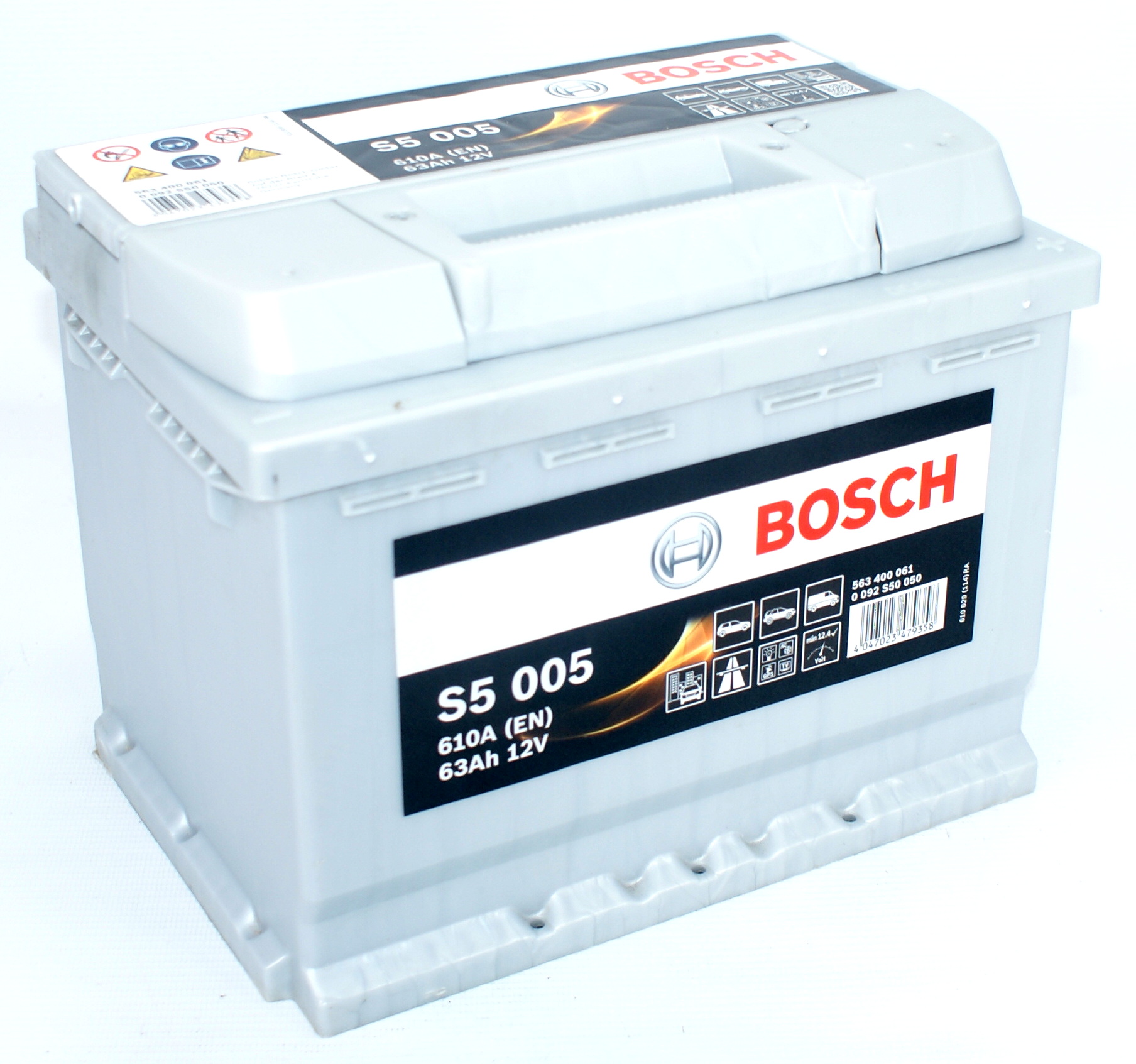 S5 005 - Аккумулятор BOSCH SILVER S5005 63AH 610A P+ 190MM