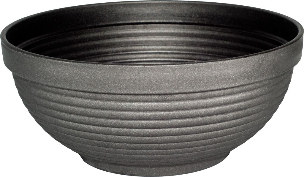 Miska plastikowa MOCNA! Donica GRAFITOWA 38cm