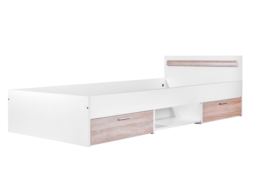 ŁÓŻKO Z SZUFLADAMI 90x200 ALPINA PROMOCJA Kolekcja Alpina