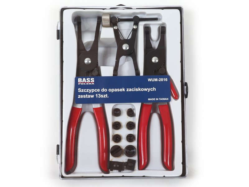 Hose clamp pliers set of 13 pcs.