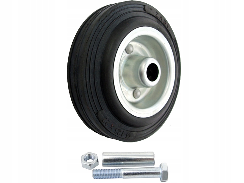 

Koło Kółko 125mm Metalowo-gumowe do Wózka -21