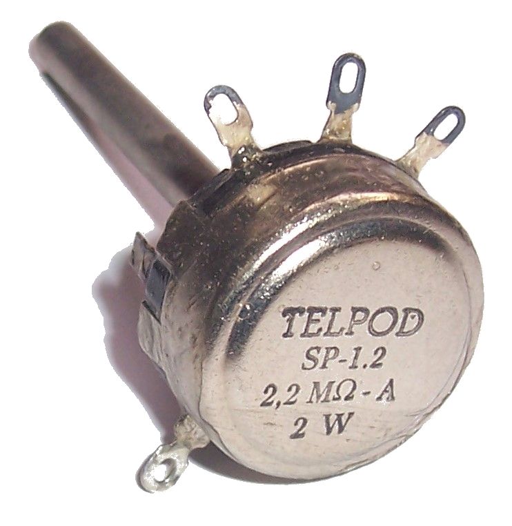 

Potencjometr Telpod SP-1.2 _ 2,2M A 2W oś 60mm