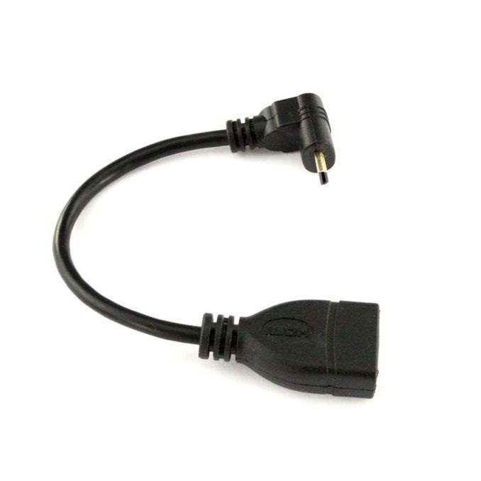 

Kabel Adapter Kątowy Hdmi do micro Hdmi Górny 16cm