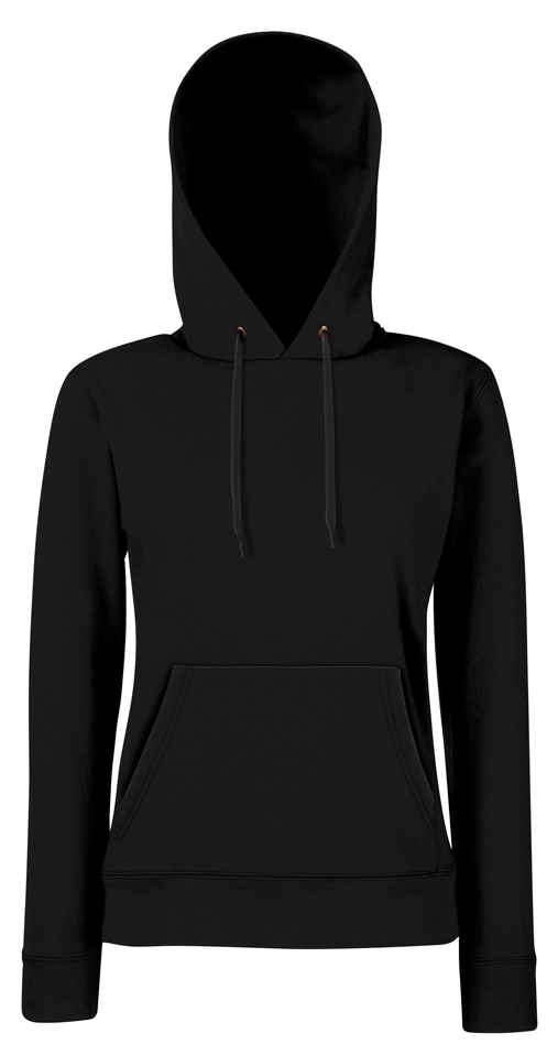 

Fruit Of The Loom Damska Bluza z Kapturem Black Xs
