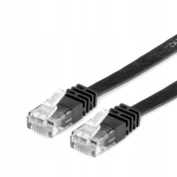 

Przewód Patchcord Płaski Utp KAT.6 2M Czarny