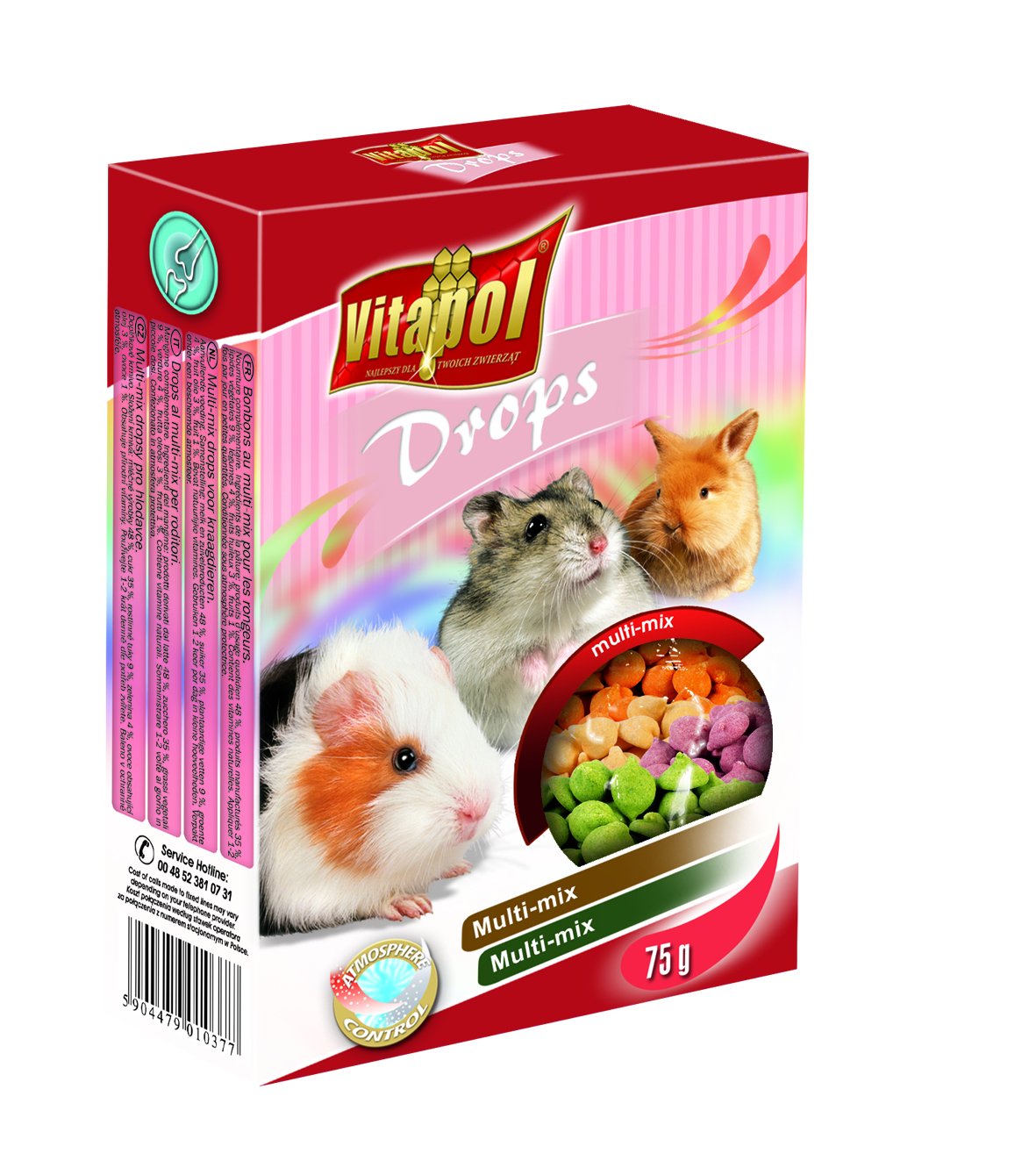 Vitapol DROPSY DLA GRYZONI Multi Mix 75g.