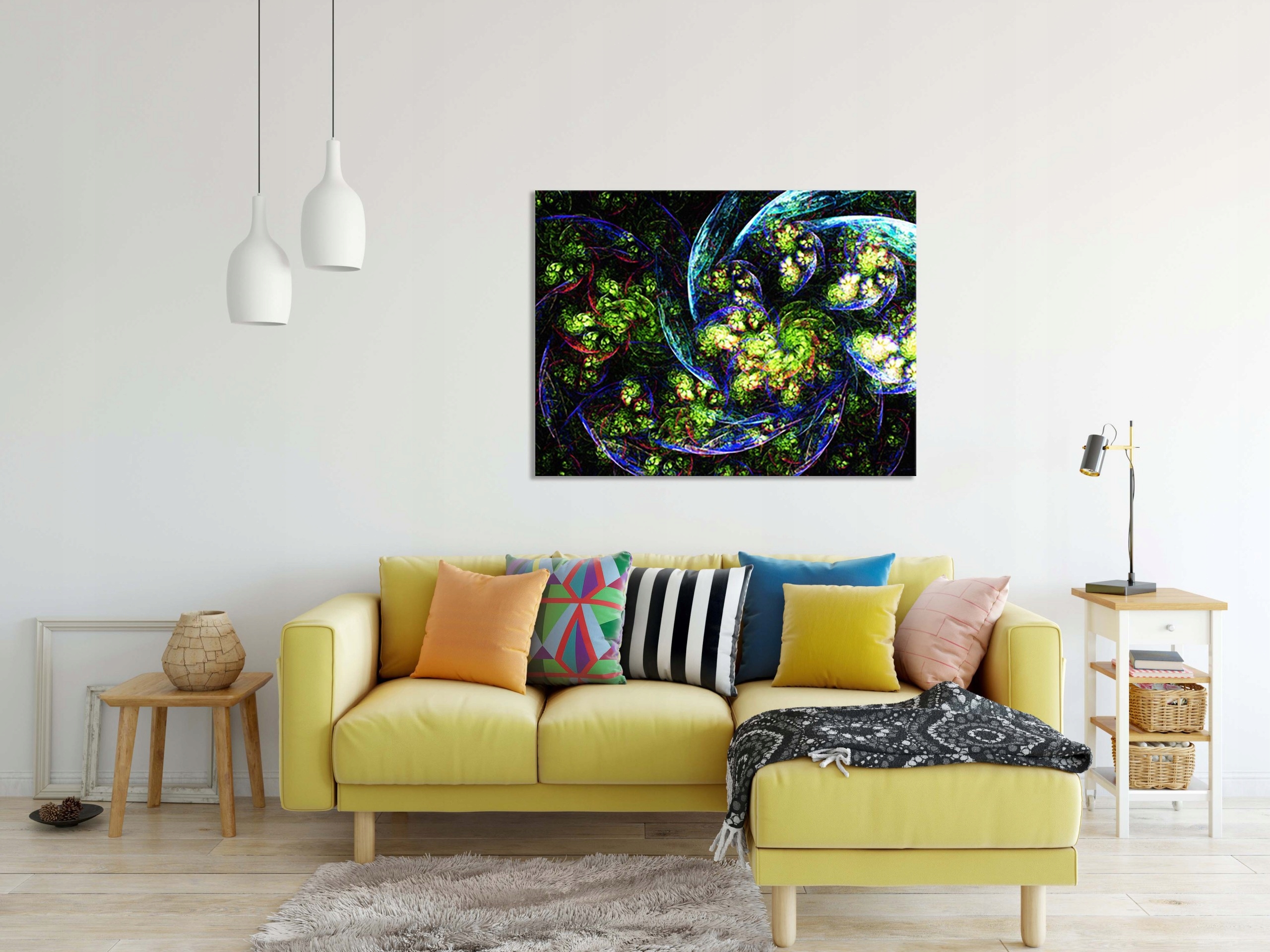 OBRAZ na płótnie ABSTRAKCJA 199287208 120x80 WZORY Wysokość produktu 80 cm