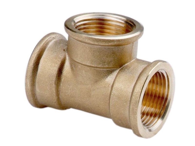 Trójnik mosiężny 1"