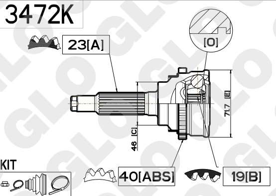 PRZEGUB DAEWOO MATIZ CHEVROLET SPARK MATIZ II EAN ( GTIN ) 5901225787620 foto 0