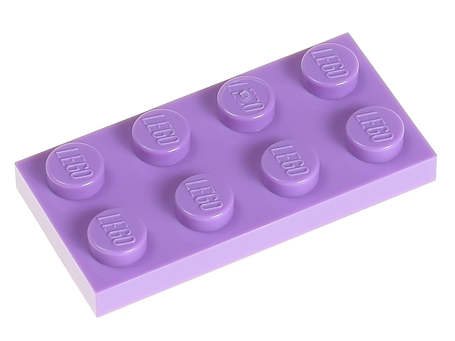 

Lego Płytka zwykła 2x4 3020 lawendowa średnia 2szt