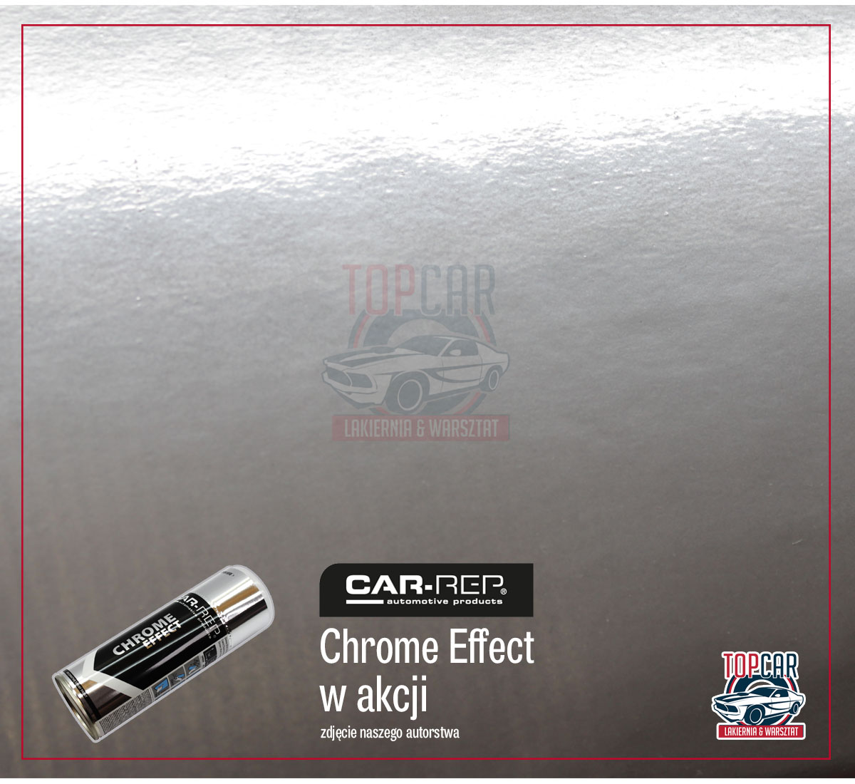 CAR-REP CHROM W SPRAYU EMALIA SREBRNA FARBA 400ml Pojemność opakowania 400 ml