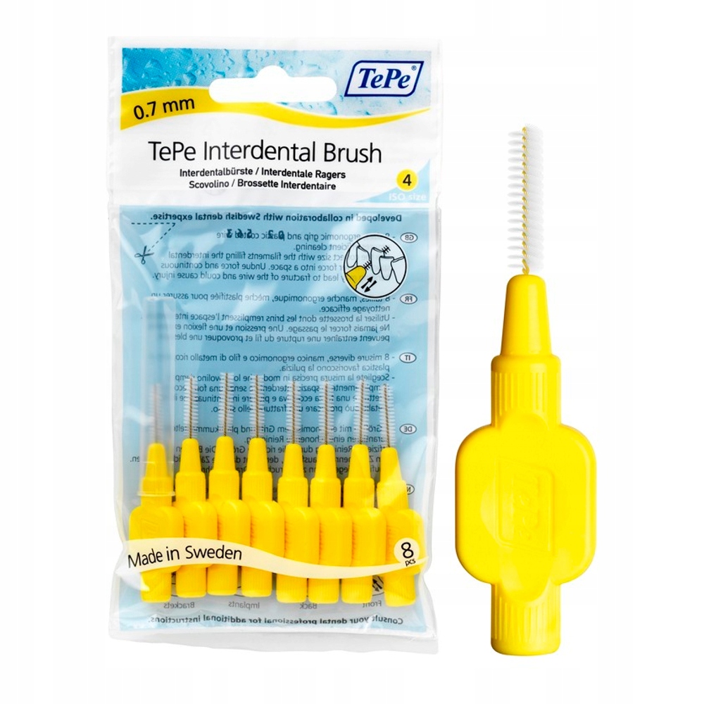 

Tepe ID Original 0.7mm szczoteczki żółte 8szt.