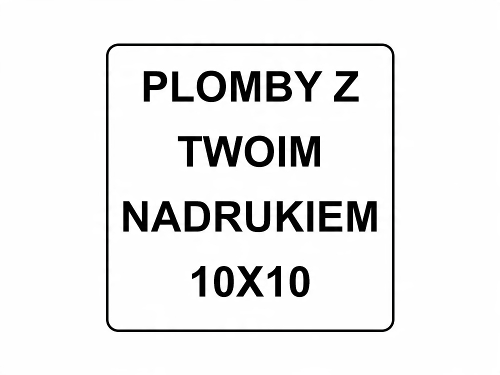 

Plomby Łamliwe Pvc 10x10 1000 szt !!!