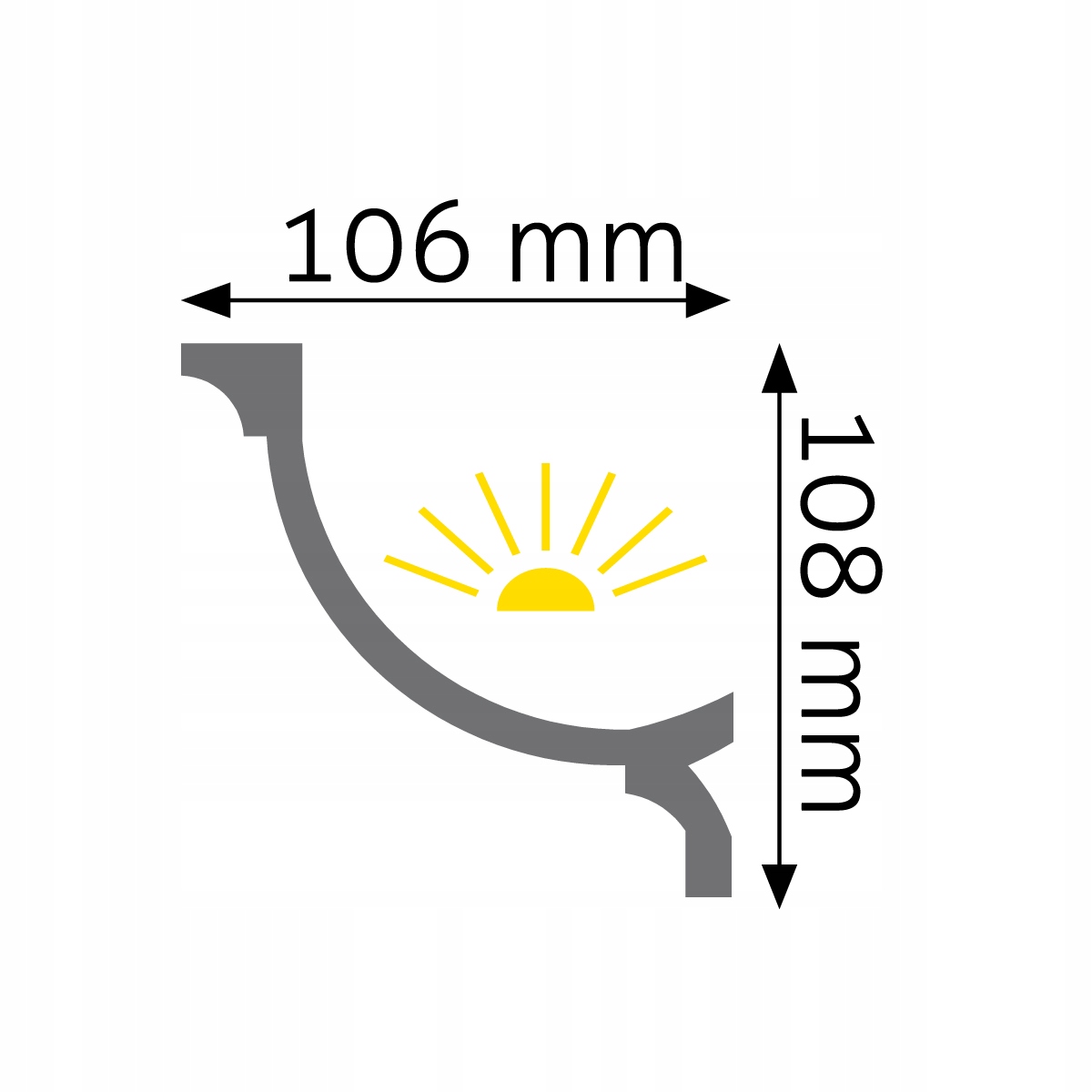 Listwa oświetleniowa LOC-04 Creativa pod LED Kod producenta LOC4