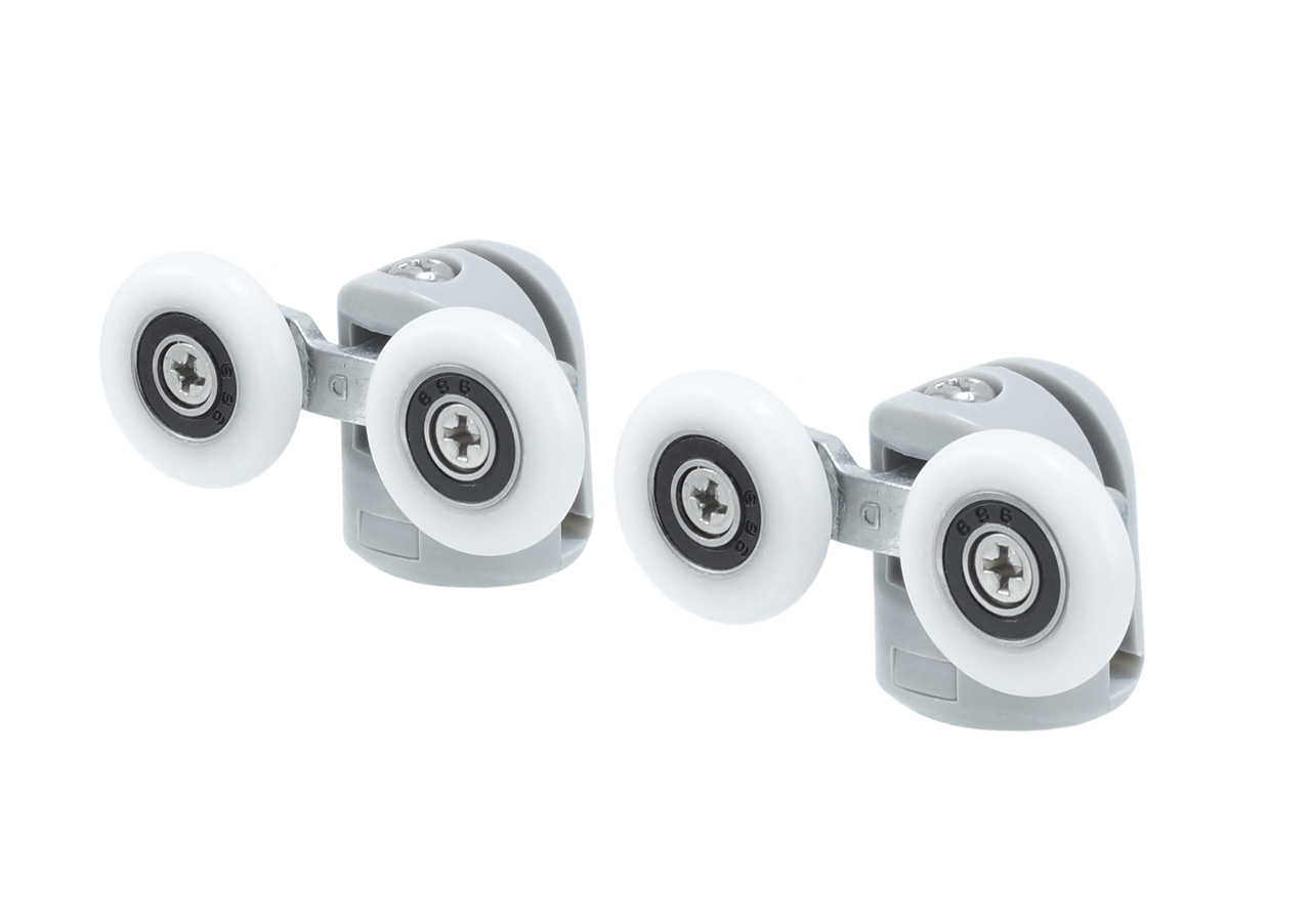 ROLKA ROLKI DO KABIN KABINY PRYSZNICOWEJ PODWÓJNA Średnica 25 mm