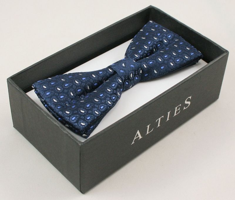 Elegancka mucha z poszetką Alties Wzór dominujący inny wzór