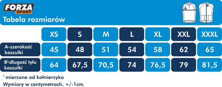 BEZRĘKAWNIK KOLARSKI FORZA SPORT FIBRA XXXL Marka Forza Sport