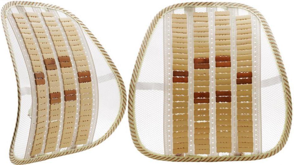 2 szt Poduszka lędźwiowa podpórka plecy Bambus oparcie