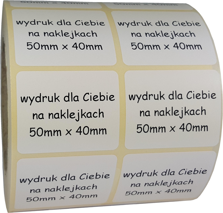 

5x4cm kody qr wydruk kupony samoprzylepne ulotki