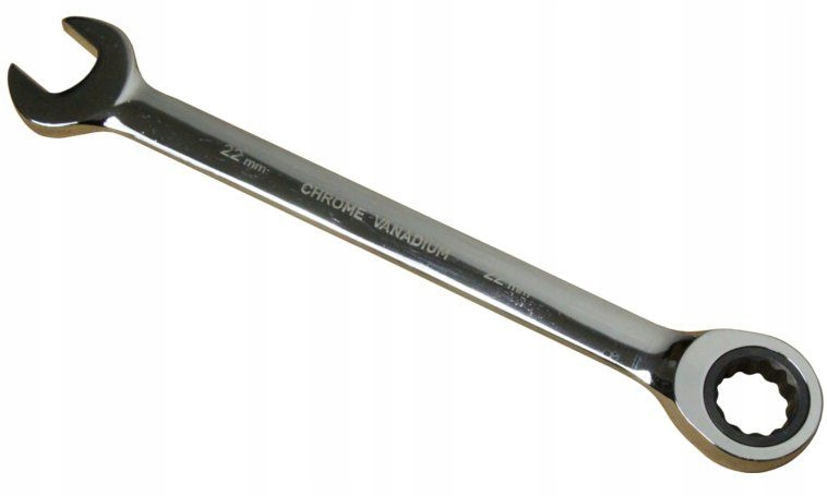 

Klucz płasko-oczkowy z grzechotką 22mm Crv 6140