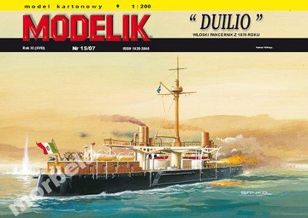 Modelik nr 16/07 Pancernik Duilio 1:200