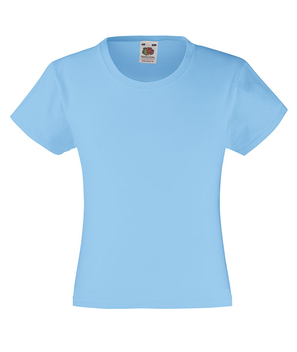 

Fruit of the Loom koszulka t-shirt Girls Sky 5-6