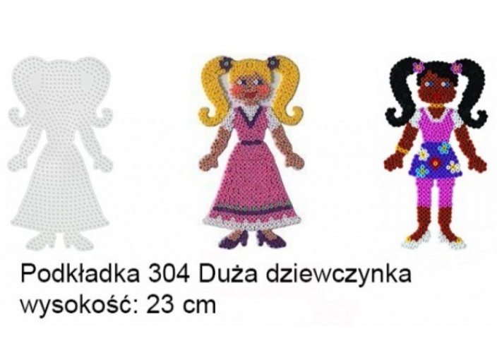 

Hama 304 Podkładki do Koralików Midi Duża Dziewczy