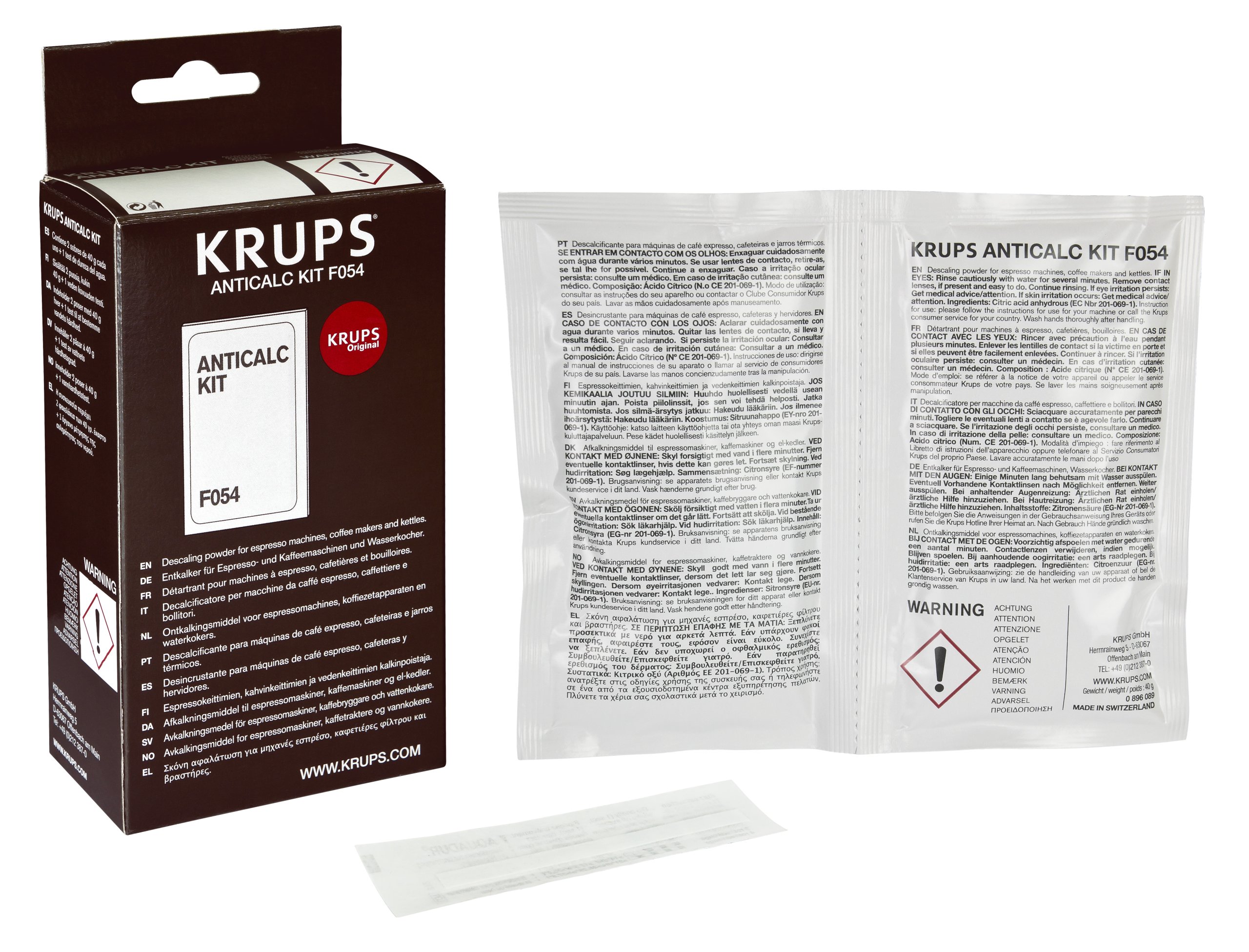 

Odkamieniacz do ekspresów ciśnieniowych Krups F054