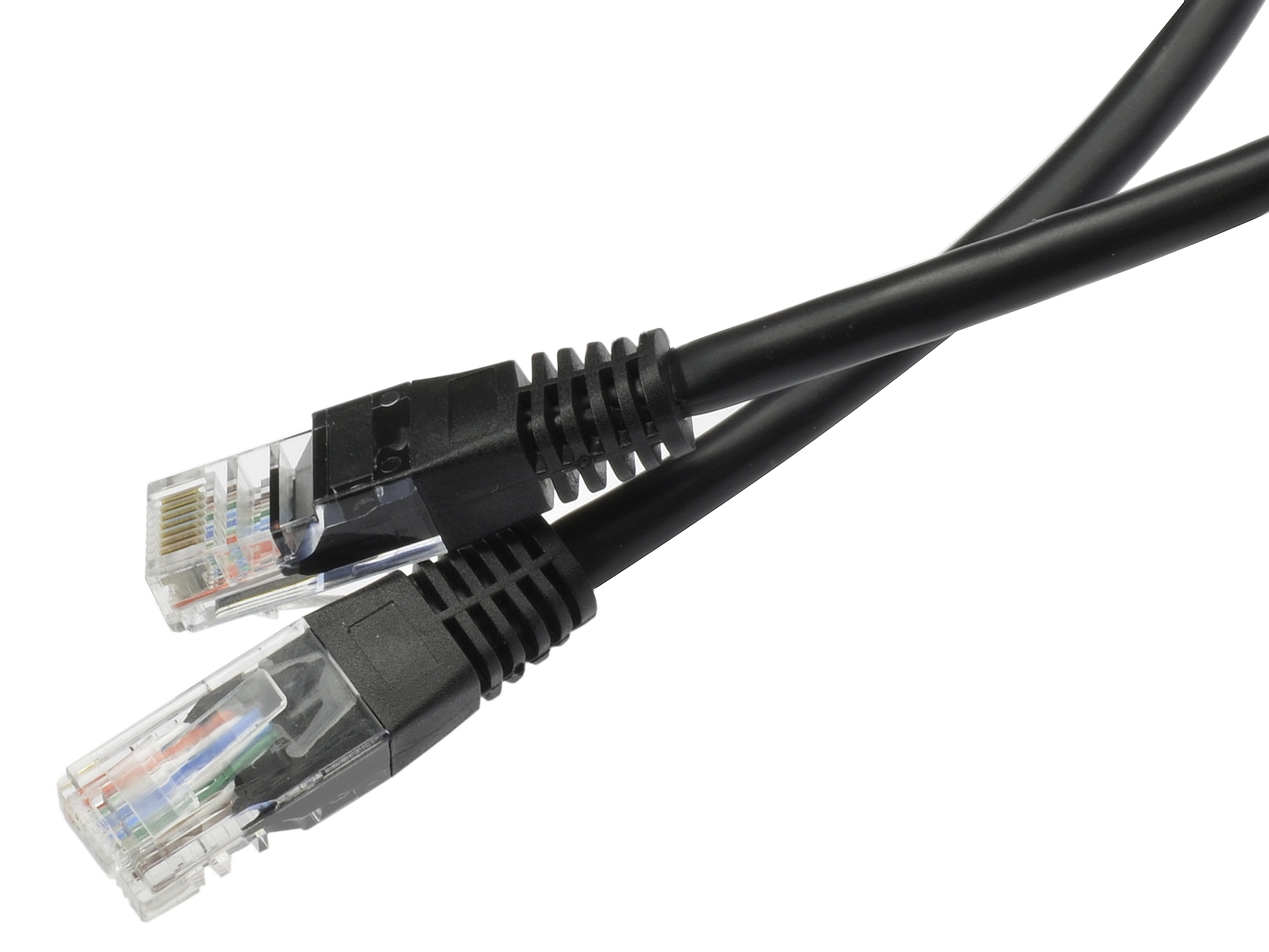 Патч-кабель LAN UTP Cat.5e 5м черный