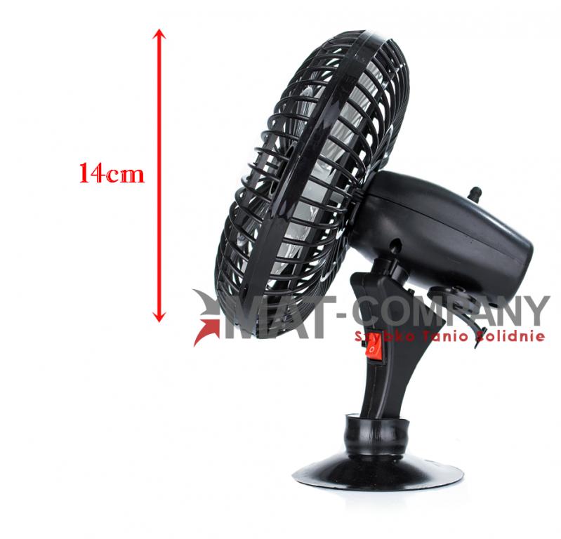 WIATRAK WENTYLATOR SAMOCHODOWY OBROTOWY 12V 5'' Producent inny