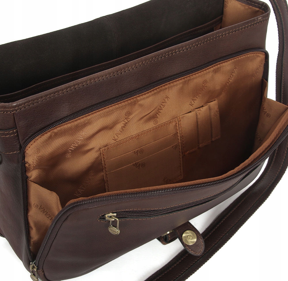 TORBA LISTONOSZKA RAPORTÓWKA SZLACHETNA SKÓRA Materiał dominujący skóra naturalna licowa