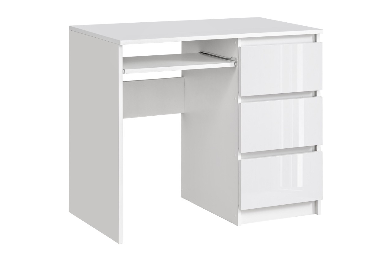 

Biurko Szkolne Bruno , Białe Połysk Mdf Biuro