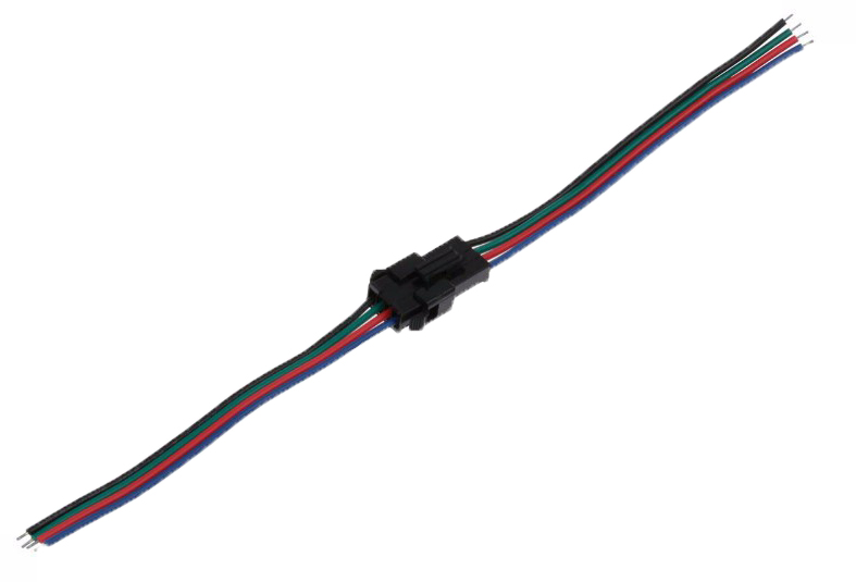 Разъем JST-SM с 4-контактными проводами светодиодный разъем - 10PAR