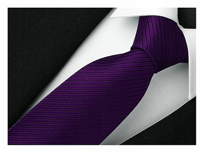 Модные мужские галстуки жаккардовые фиолетовые полосы G02