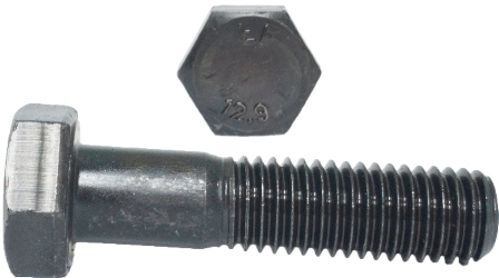

M12x70 Śruby łeb 6-kątny 12.9 czarne Din 931 2szt
