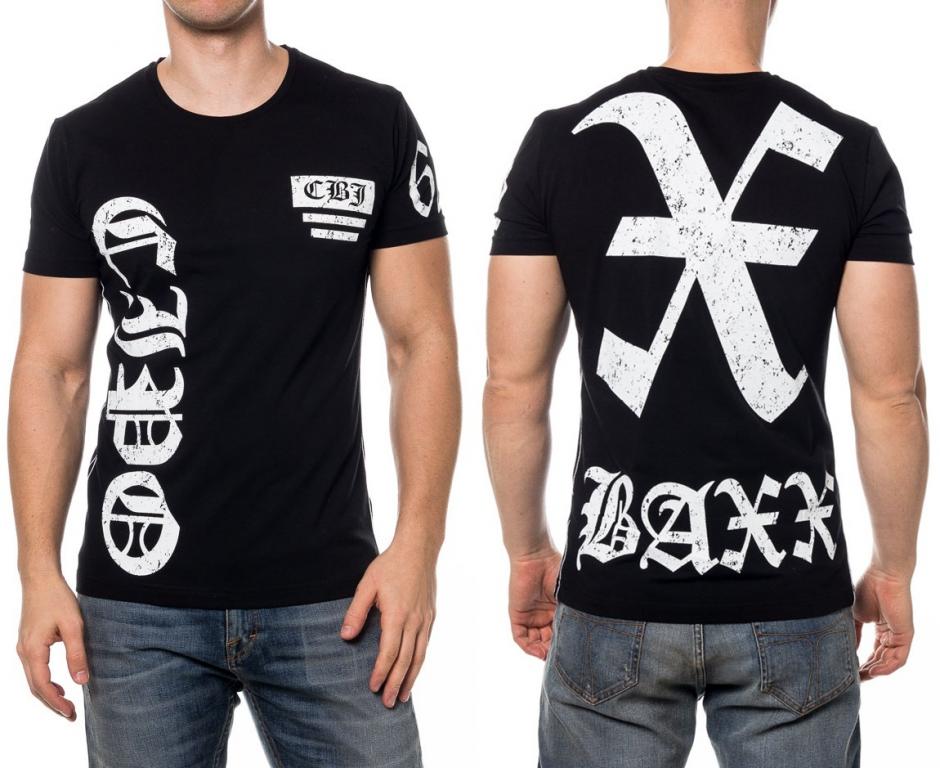 CIPO BAXX CZARNY T SHIRT M SKI CLUB CBJ 62 S 12360213192