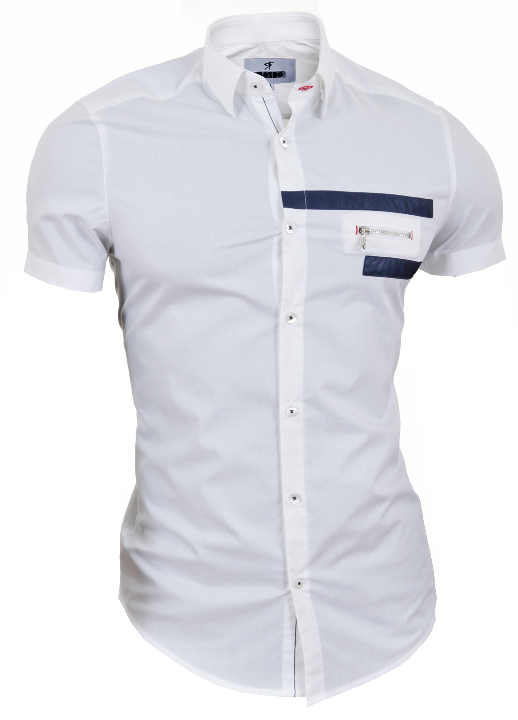 Dárek Košile Mondo Exclusive Zipper Bílá